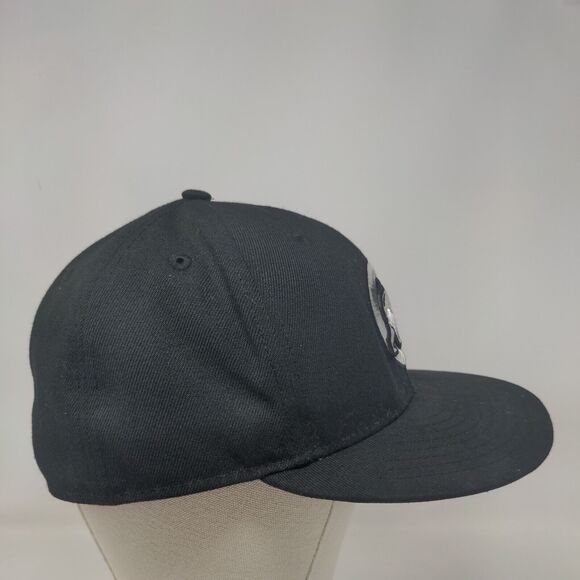 New Era Men's Fitted Hat Black 7 1/2 Embroidered Chicago Cubs Logo 59Fifty - Picture 4 of 8